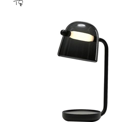 Nordic Modern Brokis Design Mona Glass Desk Lights for Living Room Decoration Iron Art Bedroom Bedside Study Reading Bar Cafe