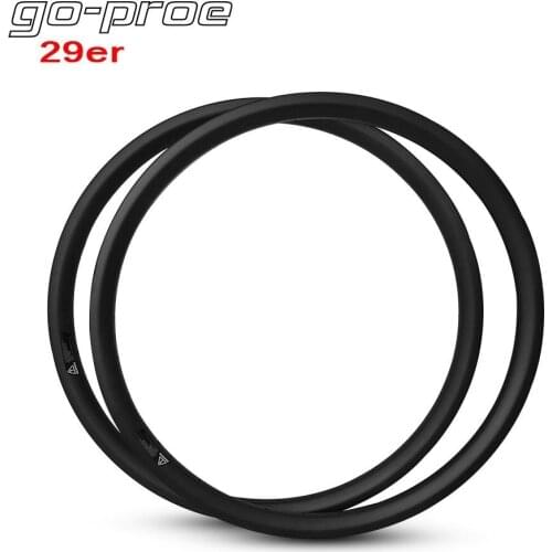 29er MTB Carbon Rim Asymmetric For XC Cross Country Wheels Hookless Style 28.61mm Width 22mm Depth 360g 3/6/12K UD Glossy Matte