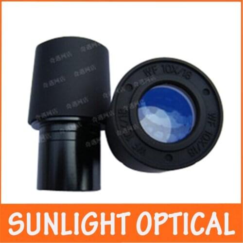 WF10X 18mm Wide Angle Plastic Shell Biological Microscope Eyepiece Lens with Mounting Size 23.2mm
