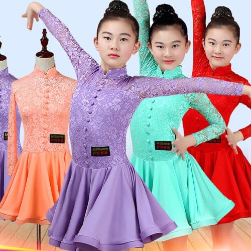 2021 New Latin Dance Costumes Lace Sleeveless Tops Skirts Suit Practice Clothes Ballroom Samba Tango Latin Dance Dess SL4818