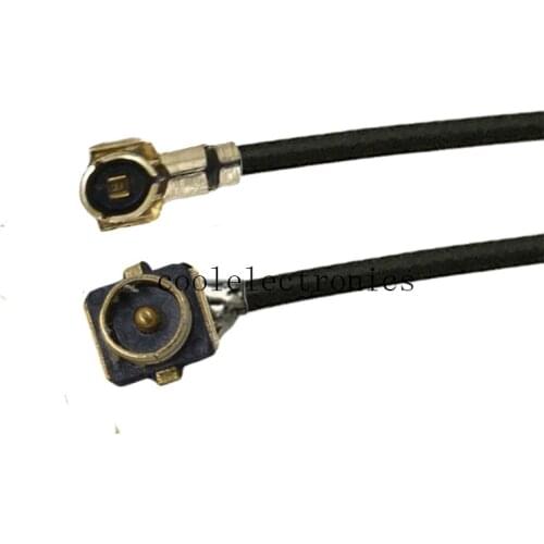 10pcs Black 0.81 IPX u.FL MHF4 Male to MHF 4 U.fl IPX ipex Female Adapter Connector 0.81mm RF Pigtail Cable 10cm