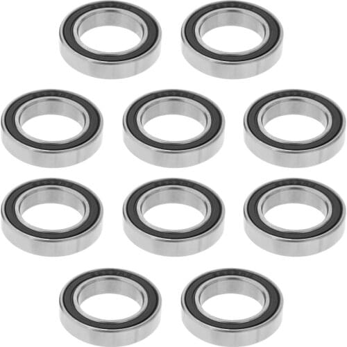 10-Pack Ball Bearings Steel and Double Rubber Sealed Miniature Deep Groove Ball Bearings for Inline Rollerblades, Longboards