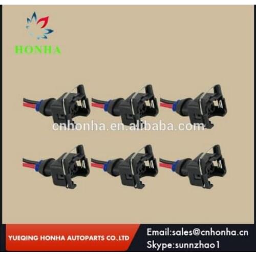 10pcs waterproof EV1 fuel injector plugs connector for bosch440cc 650cc 850cc 1000cc fuel injector with pin and wire