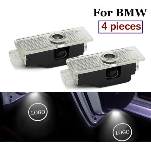 4x Car Led Door Light Auto Emblem Projector Lamp Welcome Courtesy Lights For BMW X1 E84 X3 E83 F25 M3 E90 E91 E60 E70 X5 X6
