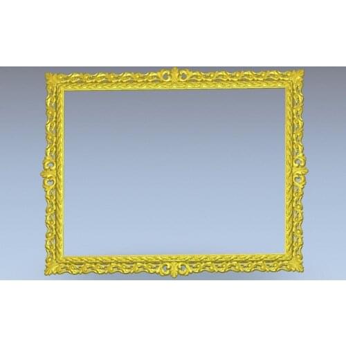 3d model design exclusive simple flower frame relief for cnc machine in STL file format --8