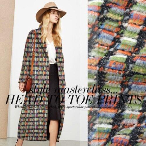 Europe and the United States high-grade cashmere wool coat haute couture fabric cloth special autumn and winter/100cm*150cm