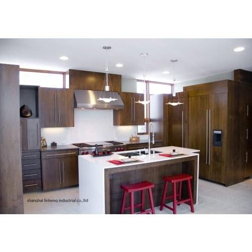 Melamine/mfc kitchen cabinets(LH-ME057)