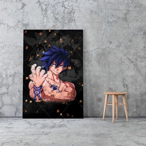 Canvas Wall Art Anime Figures Home Decorative Minimalist HD Printed Fairy Tail Poster Painting Modern Modular Frame For Bedroom