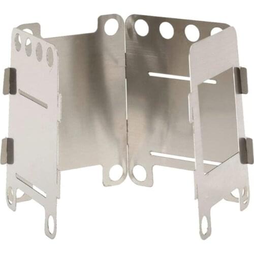 X7AC Camping Stove Wood Burning Stoves Potable Folding Stainless Steel Backpacking Stove for Picnic BBQ Camp Hiking