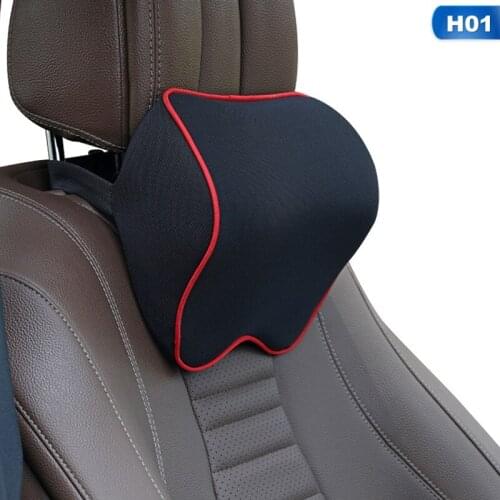 Car Seat Neck Pillow Head rest Memory Foam Fabric For Chair Travel Support Cushion Covers Automotive Headrest