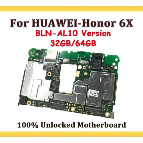 Full Test Logic Board For HUAWEI Honor 6X Motherboard With Chips,Disassemble For HUAWEI Honor 6X Mainboard With Android System