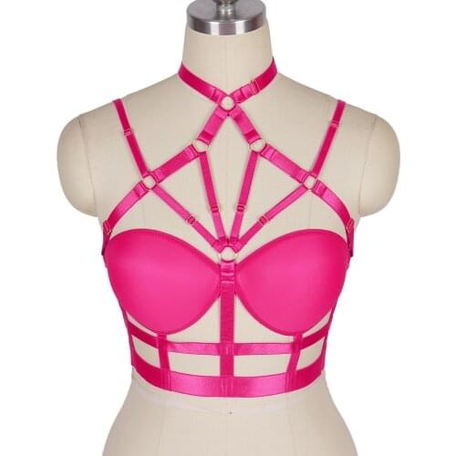 Body Harness Harajuku Costumes Erotic Lingerie Cosplay Bdsm Stockings Womens Lingerie Bondage Garter Strap Belt Sexy Cage Bra