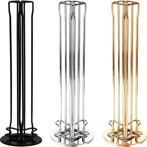 Capacity of 40 Iron Wire Coffee Pod Capsule Holder Rotatable Tower Storage Dispenser Fits for Nespresso Cafe Shop Store
