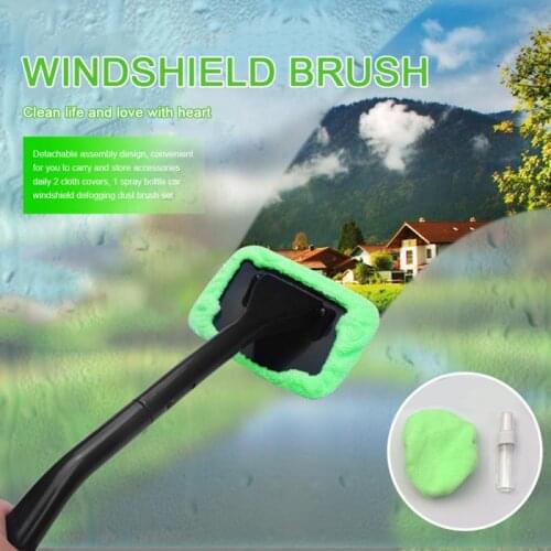 Microfiber Windshield Handheld Green Car Windshield Fast Cleaner Car Glass Home Window Cleaning Tool Cleaning Tools Kit