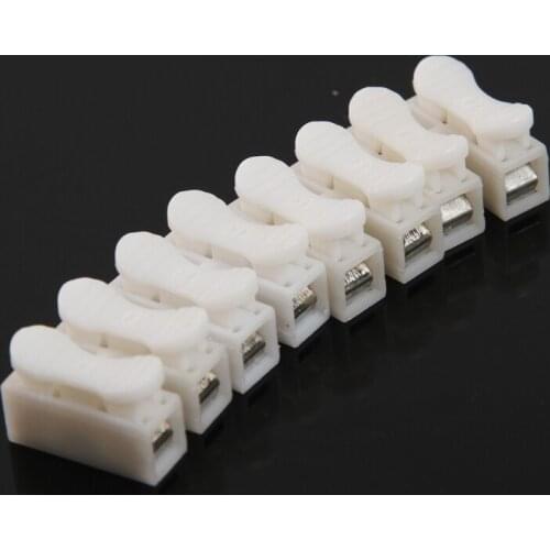 Lot 10pc Self Locking Electrical Cable Connector Quick Splice Lock Wire Terminal 2 Pins Electrical Cable Connectors Quick Splice