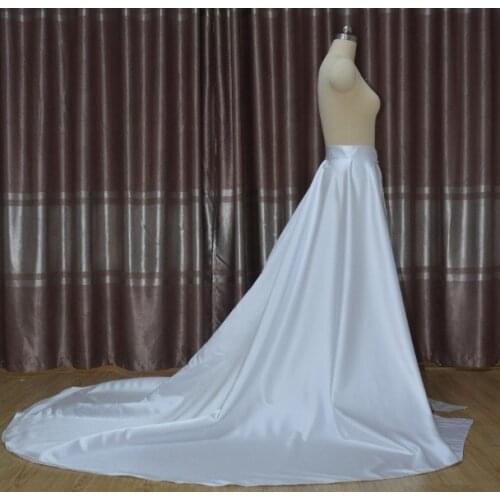 Removable bridal skirt, overskirt, satin skirt, Custom dress, Removable skirt, Ball Gown skirt, Long train skirt, Bridal dress