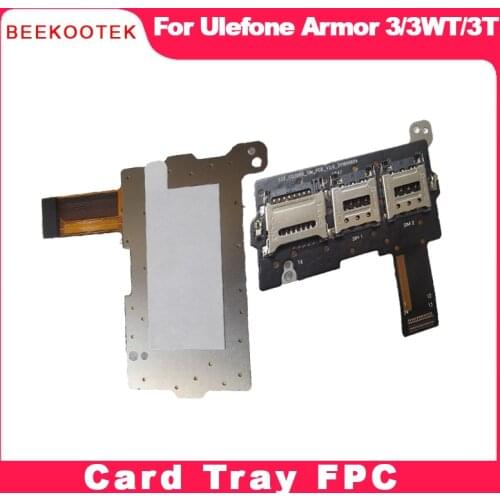 Ulefone Armor 3,Armor 3T, Armor 3W, Armor 3WT Dual SIM Card Tray Flex Cable Holder Slot SIM Card Reader Repair Accessories Parts