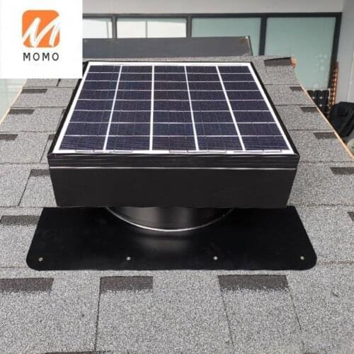 40 Watt 2040 CFM Black Solar Powered Attic Fan Roof Vent for Roof Air Ventilation Fan without Electric Power