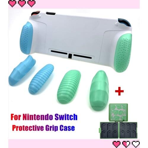 2021 For Nintend Switch MaxCarry Protective Case Ergonomic Handle Grip Case Shell For Switch with 12 Game Card Slots Case
