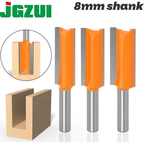 1pcs 8mm ShankThe diameter of 14 16 Double Flute Straight Bit Milling Cutter for Wood Tungsten Carbide Router Bit Woodwork Tool