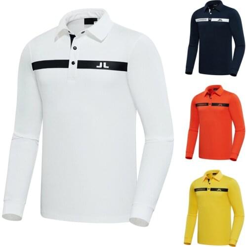 2020 golf clothes mens long sleeved golf clothes outdoor sports leisure bottoming out polo shirt breathable fashion