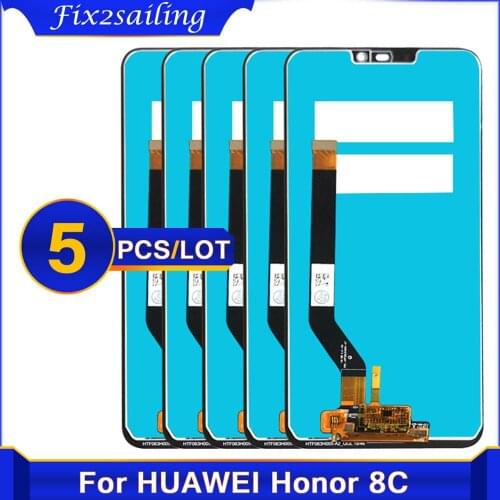 5PCS 6.26" Original Display Replacement For Huawei Honor 8C BKK-AL10 LCD Display Touch Screen Digitizer For Honor 8C BKK-L21