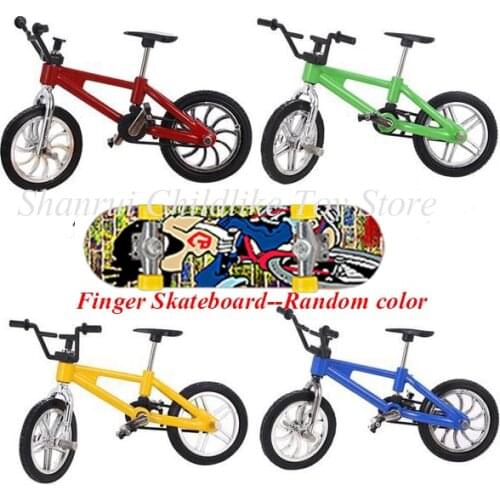 5 Pcs Finger Bike Skateboarding Fingerboard Mini Bicyle Novelty Finger Toy for Adults Kids Christmas Birthday Present Box Packag