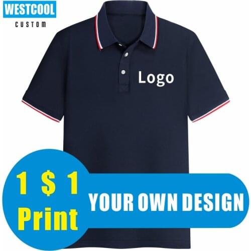 9 Colors Short Sleeve Custom Polo Shirt Logo Embriodery Personalized Design Work Clothes Fashion Printed Polo Shirt WESTCOOL