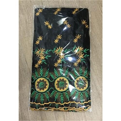 Bazin riche brode fabric high quality african fashion women basin riche fabrics black bazin brode fabric 5+2yard/lot