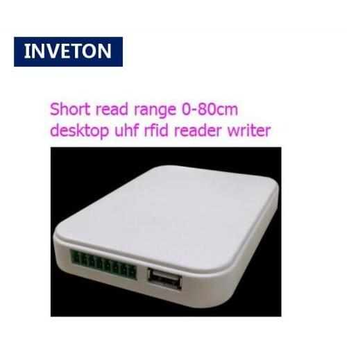 Free shipping c# code sdk usb interface small desktop rfid uhf reader writer +free sample long range card label sticker