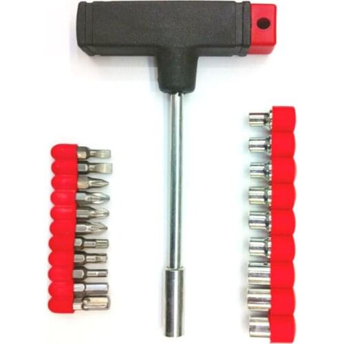 CXY06 Tamper Proof Bit Set 20Pcs Torq Torx Hex Star Spanner Tri Wing Steel Screwdrive Magnetic Holder Furniture Tools