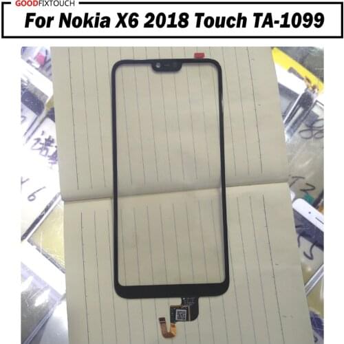 For NOKIA X6 Touch Screen Sensor Digitizer Panel Front Glass Lens Display Replacement parts for nokia X6 2018