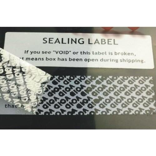 Void sticker Security Sea Proof Warranty Label Stickers VOID Security Labels void seal label Warranty Sticker