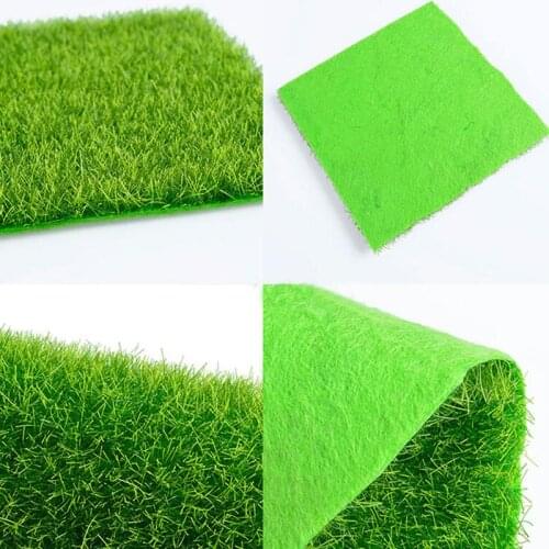 Artificial Lawn Grass Fake Moss Miniature Garden Decorations DIY Mushroom Craft Fairy Wedding Christmas Party Decoration 15*15cm
