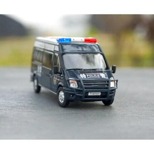 1/64 Ford Transit Police Car Fire Ambulance Special Car Alloy Car Model Collection Display Gift