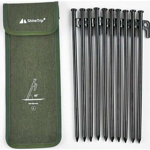 Outdoor Camping Tent Pegs Ground Nail Stakes Hammer Storage Bag Pouch for 20cm, 30cm, 40cm Tent Pegs