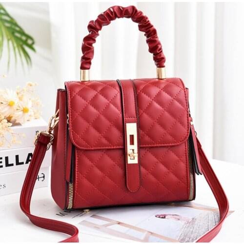 Summer Wild Girl Small Square Bag 2021 New Female Bag Fashion Rhombus Female Messenger Bag Simple Small Handbag Shoulder Bag