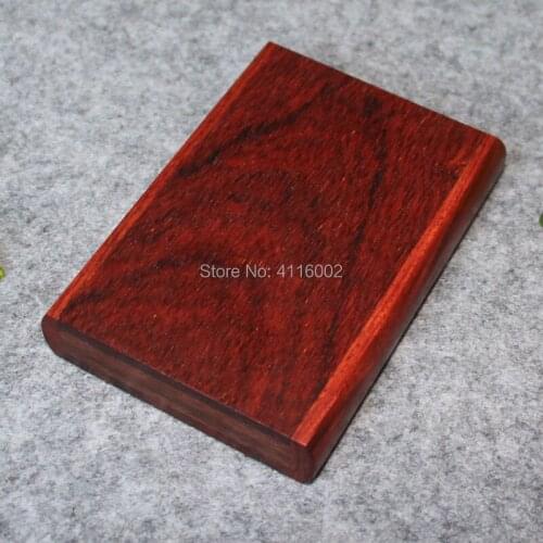 Small Rosewood Box Wood Box for Cigarette Holder Business Name Cards Wooden Pocket Case Storage Box