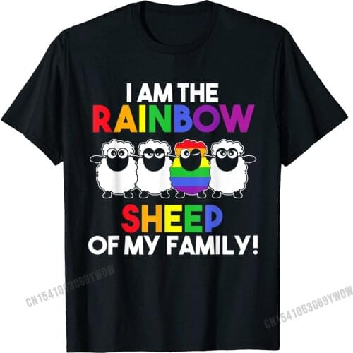 I Am The Rainbow Sheep Of My Family T-Shirt Camisas Men High Quality Male T Shirt Casual T Shirts Cotton Comfortable