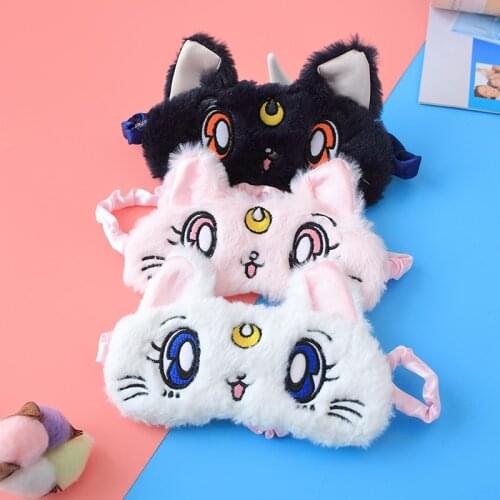 Soft Kitty Plush Toy Eye cover Adorable Plush Cat Stuffed Animal Kitty Plush Toys