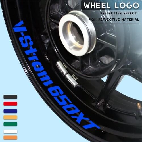 Motorcycle wheel stickers decorative decals reflective waterproof trend frame decals for SUZUKI V-STROM 650XT