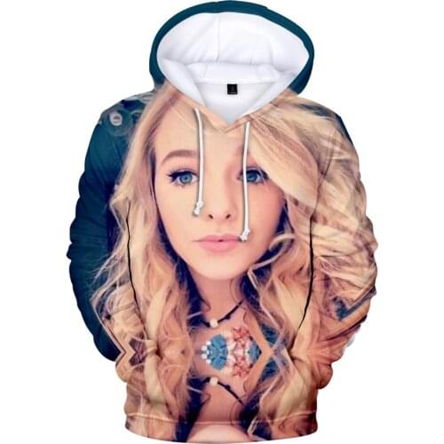 WAMNI Zoe Laverne 2020 New Unisex Hooded Sweatshirt Hip Hop Print Casual Streetwear Hooded Sweatshirt Pullover Polyester Fabric