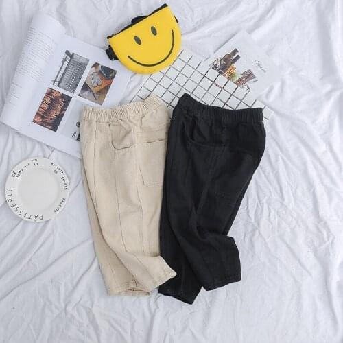 2018 Autumn New Baby Boys Loose Harem Pants Solid Cotton Trousers Children Toddler Girls Casual Pants Korean Style Kids Clothes