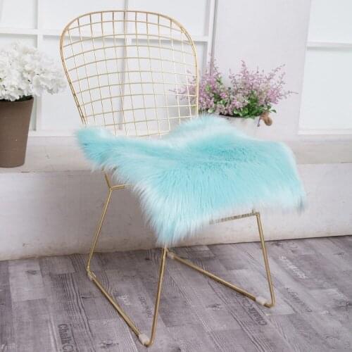 Plush Chair Cushion Soft Floor Seat Cushion For Chair Dog Mat Winter Warm Rugs Yellow Car Seat Chair Cushion Decor Home