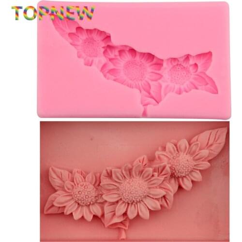 Sun flower shape silicone soap mold,Fondant Cake Decorating styling Tools, bakeware,cooking tools kitchen accessories 2402
