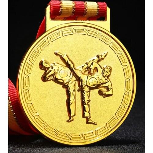 Sports Competition Universal Gold And Silver Copper Custom Sanda Judo Wrestling Boxing Competition Metal Gold Medal 2021