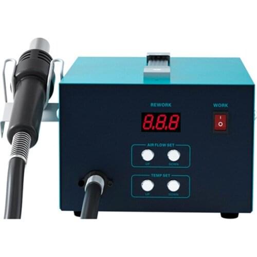 Digital Display Hot Air Gun Air Pump Type Desoldering Station Rework Thermostat Soldering Station