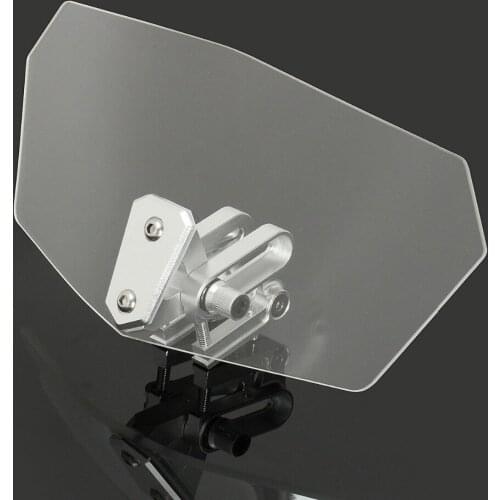 Motorcycle Universal Clear Wind Shield Windscreedn Screen Protector Sport Bike Clip-On