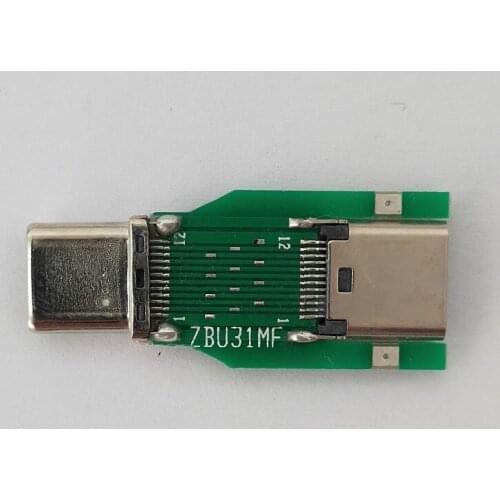 USB3.1 TYPE-C Male to Female Adapter ADAPTER Overcurrent Test Board Fixture Plug