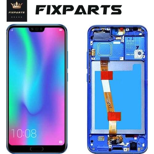 Black 5.84"Display for Huawei Honor 10 LCD Display+Touch Screen Digitizer Replacement Parts 2280*1080 for Huawei Honor 10 LCD